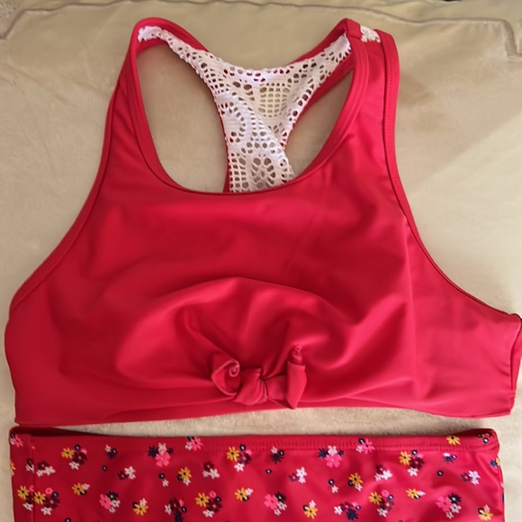 Justice Girls Tankini Set - Size 12 - Picture 2 of 4